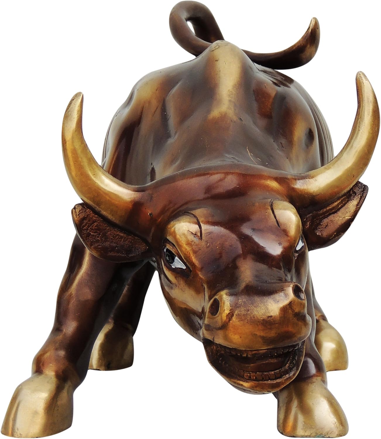 Brass Gift Center Brass Bull with Lacquer Antique Finish