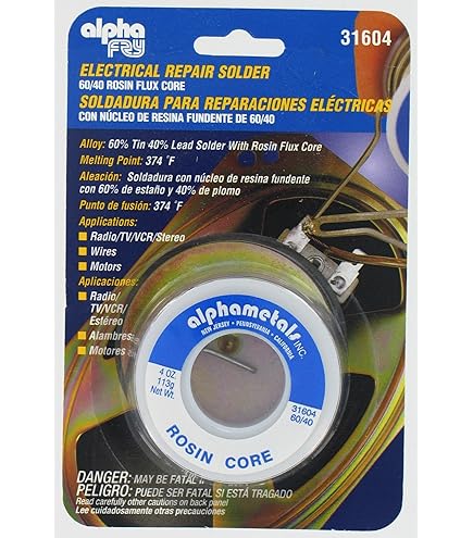 Alpha Fry AM31604 60/40 Electrical Rosin Core Solder