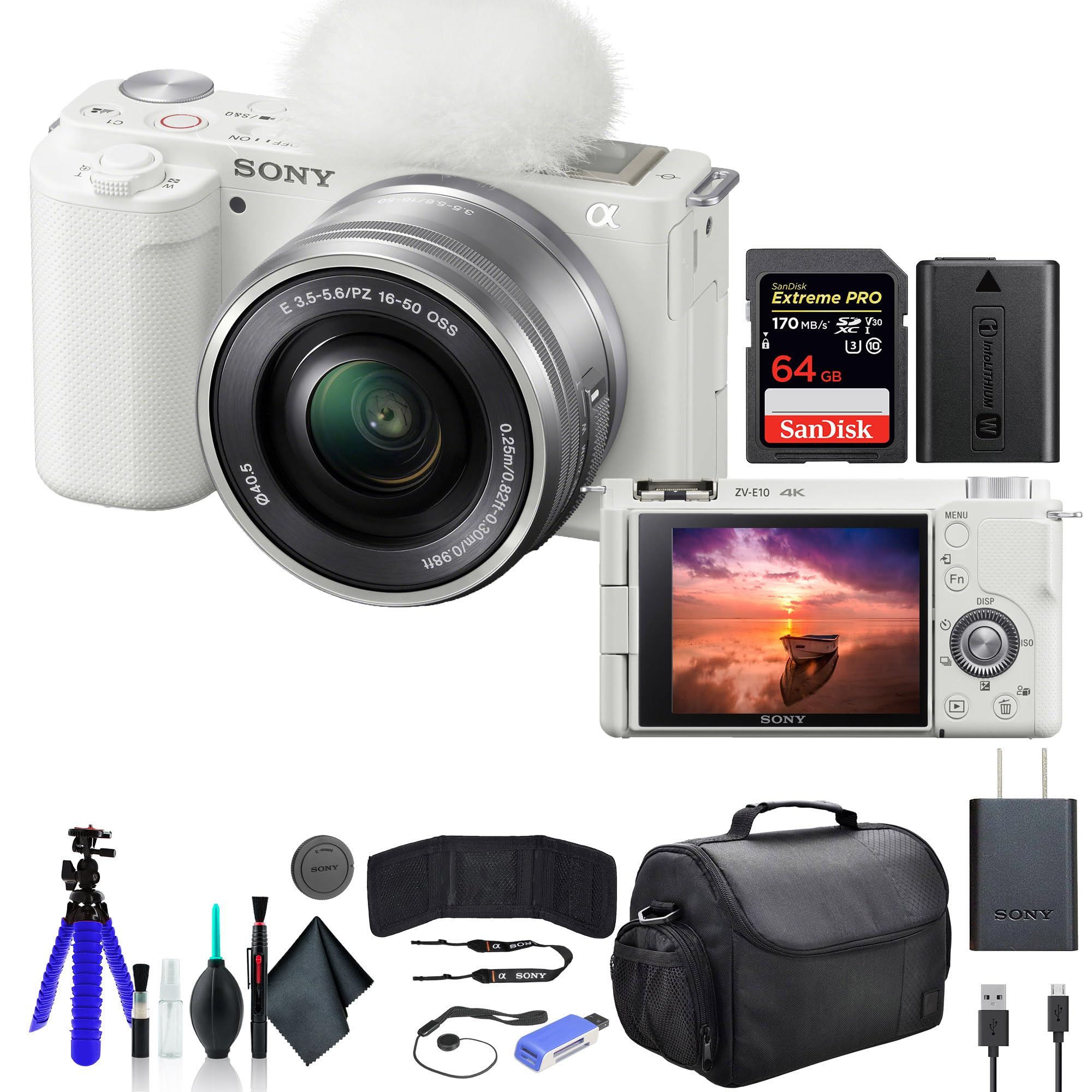Sony ZV-E10 Mirrorless Camera with 16-50mm Lens