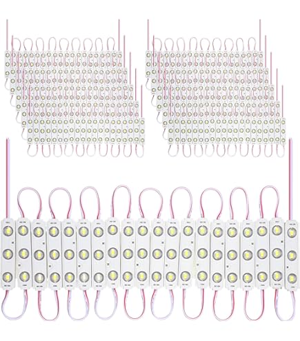 YXHL LED Module 12V Cool White 3 LED Module for Letter Sign