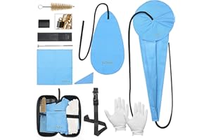 YZNLIFE Saxophone Cleaning kit with Case for Alto Tenor Clarinet Flute and other Wind & Woodwind Struments Including Sax Cleaning Cloth(4pcs),Mouthpiece Brush,Thumb Rest Cushion Reed Case