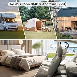 aidowocam 2K Cellular Security Camera, No WiFi