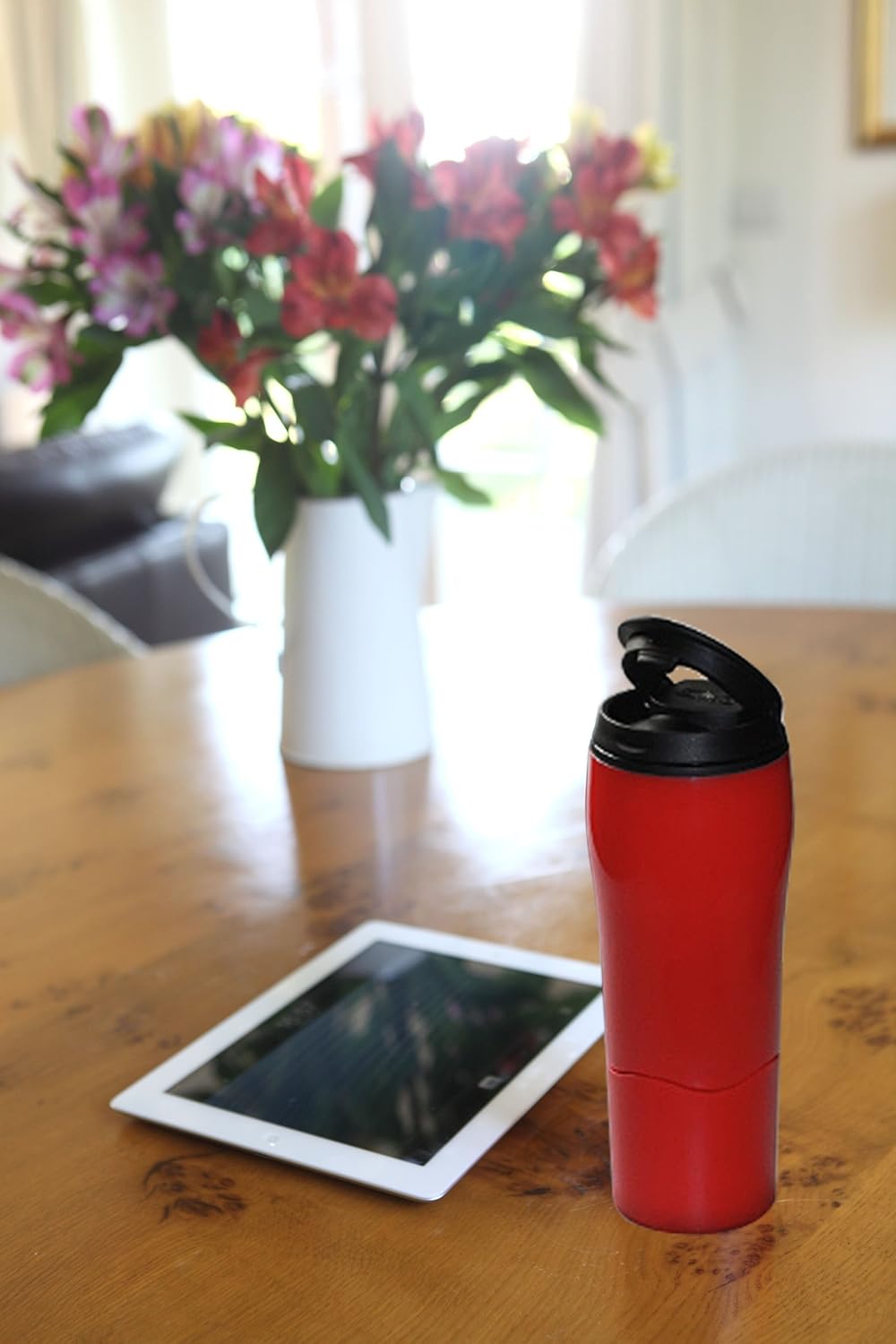 Mighty Mug Go 17920226 - The Travel Mug That Won't Fall Over (0.47 Litre), Pearl - Image 4