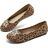 YEOGOR Women's Ballet Shoes Comfortable Slip on Round Toe Flat Casual Shoes for Walking, Driving, Dressy