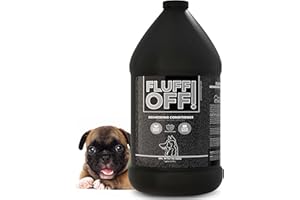 Fluff Off! by Girl With The Dogs, Natural Deshedding Dog/Cat Conditioner, 1 Gal, 8 Wks+