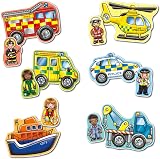 Orchard Toys Rescue Squad Jigsaw Puzzle 6 Pack 2 and 3 Piece Puzzles view 2
