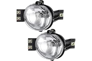 X AUTOHAUX 1 Pair Driving Fog Lights with Bulbs 55077474AE 55077475AE Fog Lamp And Bracket for Dodge for Ram 1500 2002-2008 f