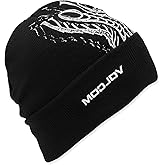 Volcom Men's Stone Funk Beanie – Jacquard Knit Winter Hat with Roll Over Fit, One Size
