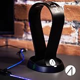 STEALTH Gaming Headset Stand Black Base Tidy Game Work Station view 8