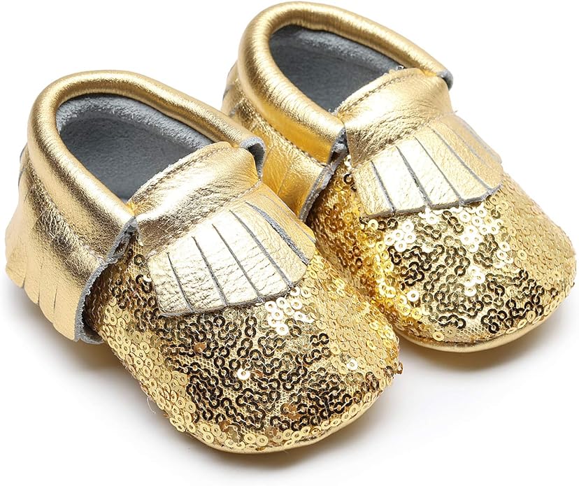 glitter baby shoes