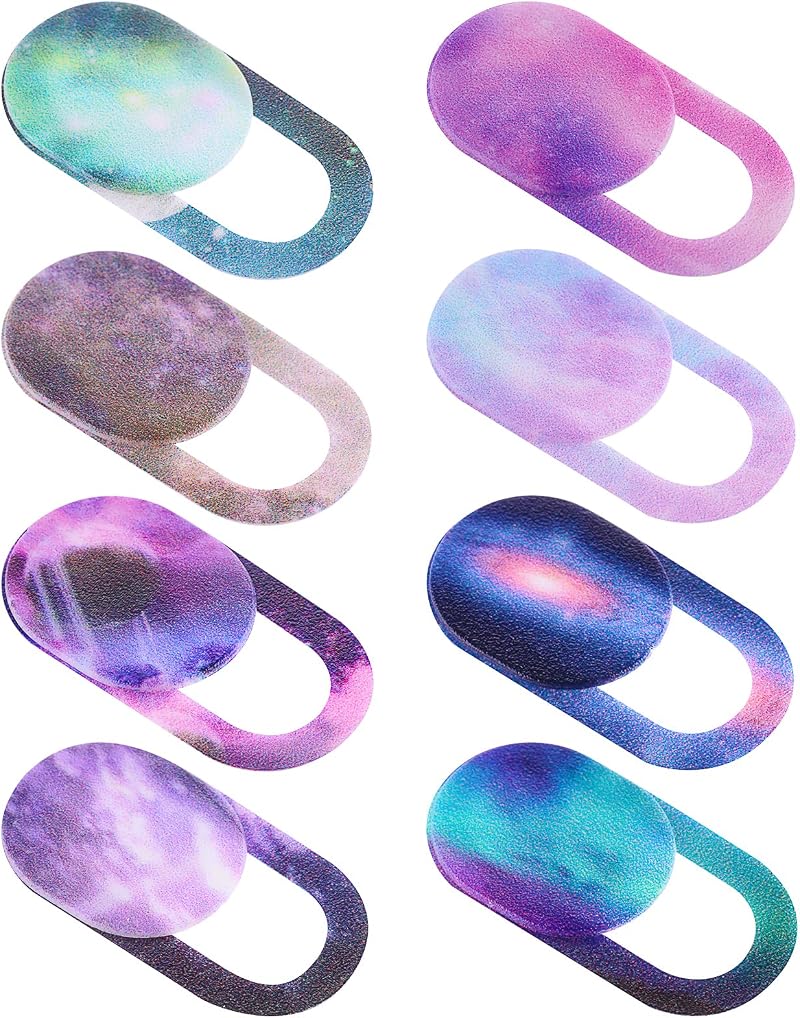 Amabro 8PCS Webcam Cover Slide Starry Sky Ultra Thin Laptop Phone Camera Privacy