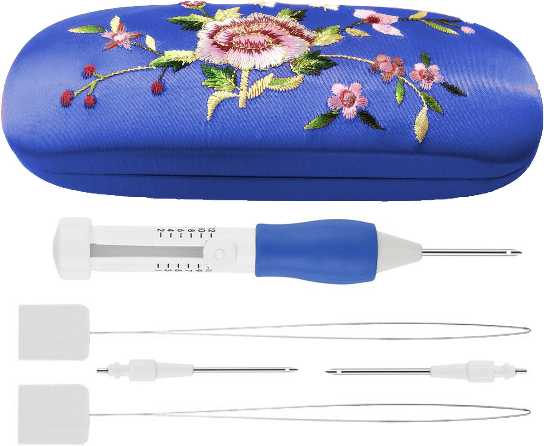 Athena YY Magic Embroidery Pen Set Punch Needle Kit Knitting Sewing Craft Crochet Felting Tool for DIY Threaders Sewing with a Stitching Punch Needle Holder