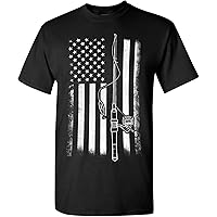 Life Is Good. Men's Play More Worry Less Jake Guitar Crusher Tee Moss Green