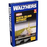 Walthers Cornerstone North Island Oil Refinery 933-3219 N Scale Model Railroad - Structure Kit