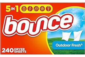 Bounce Fabric Softener Sheets, Outdoor Fresh Scent, 240 Count