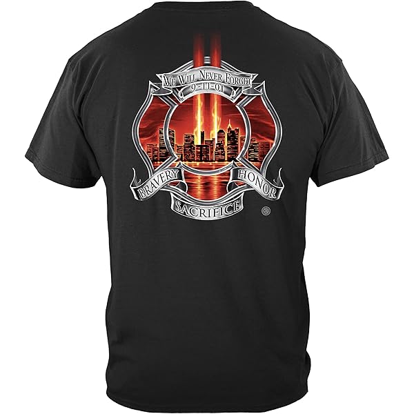Amazon.com: Firefighter Fear No Evil Dragon T-Shirt ADD