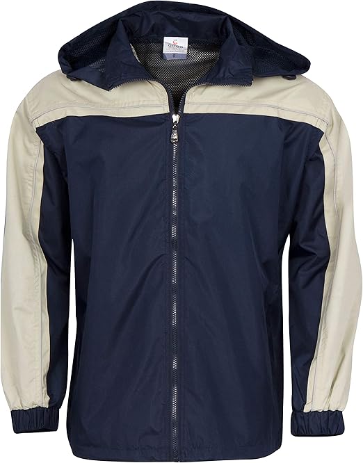 Dimco Apparel Adult Windbreaker Jacket JP Navy/KhakiM Amazon.ca Clothing & Accessories