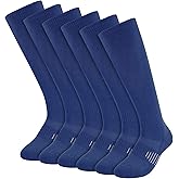 BUENWAZ Knee High Baseball & Softball Socks, Cushioned Moisture-Wicking Performance Socks