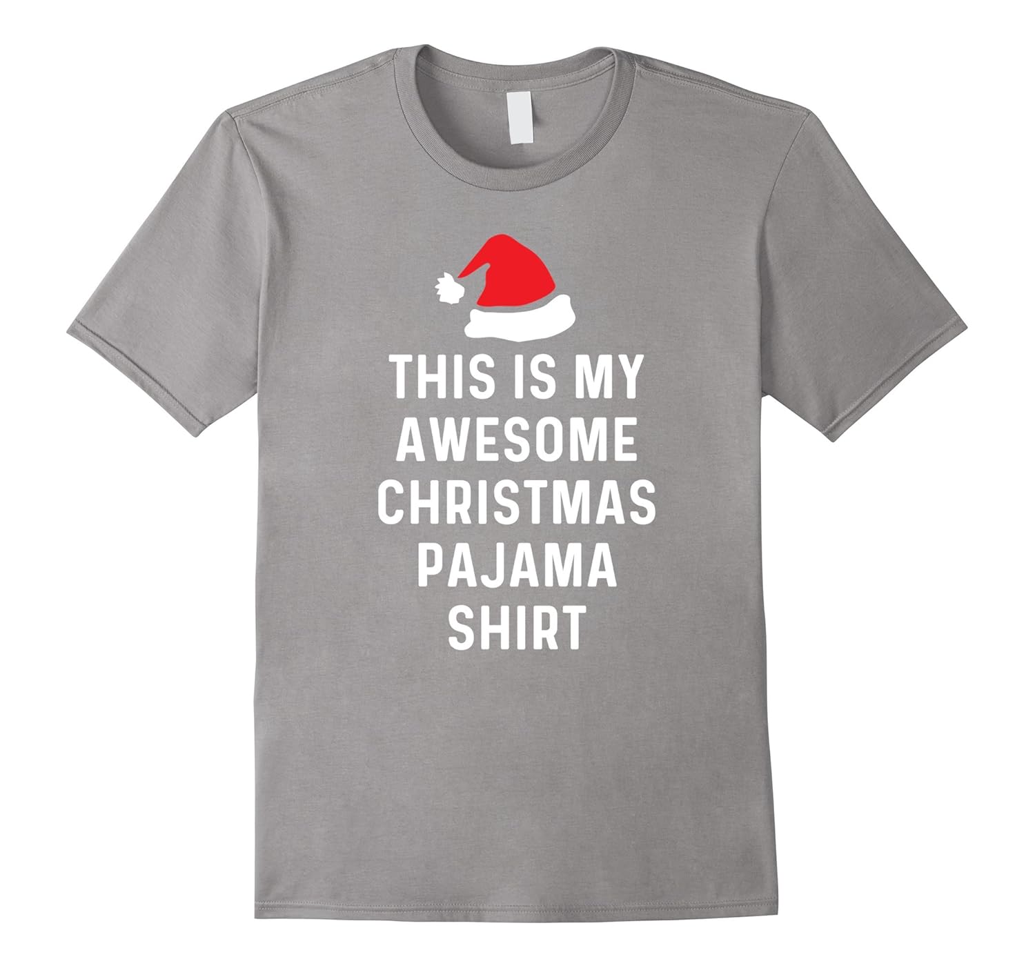 Funny Santa Hat Christmas Pajama Shirt Xmas PJ Top-Rose