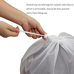 Nicunom 6 Pack Mesh Laundry Bag with Drawstring