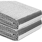 Reflective Aluminum Foil Wrap Insulation Sheet - 23.6in x 25ft Double Bubble Thermal Shield Radiant Barrier for Winter RV Win