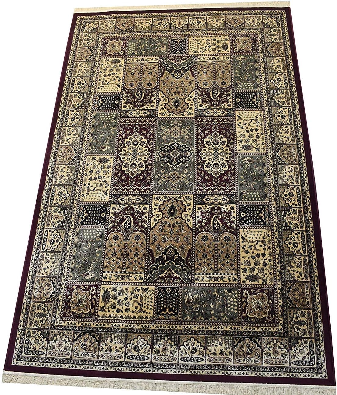 Buy Anshika Carpets Kashmiri Traditional Silk Carpet Persian Design for