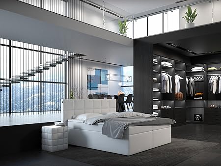 XXS® Muebles | cama cama con somier Grazia | piel sintética en ...