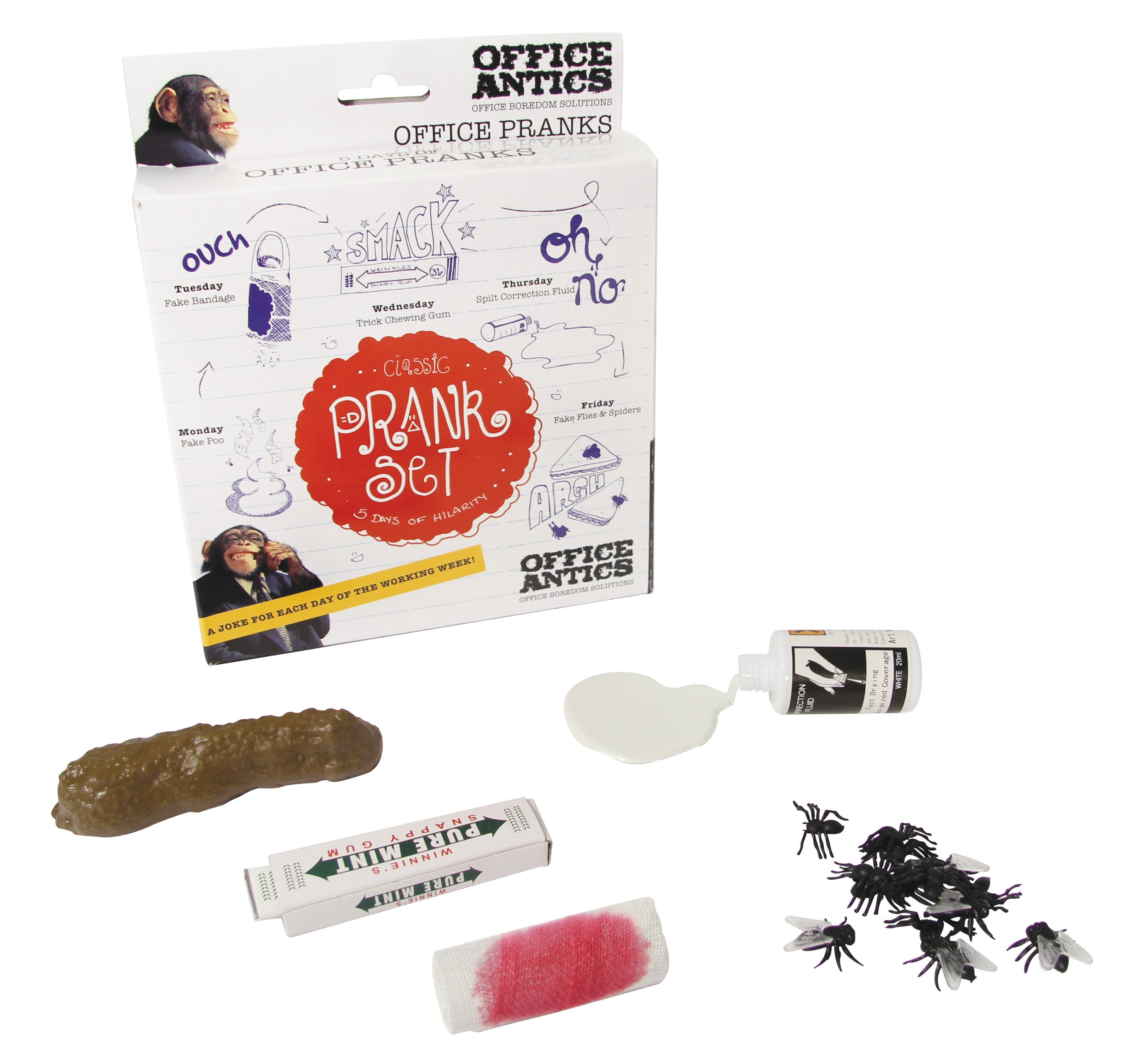 Paladone Office Antics Office Pranks Set