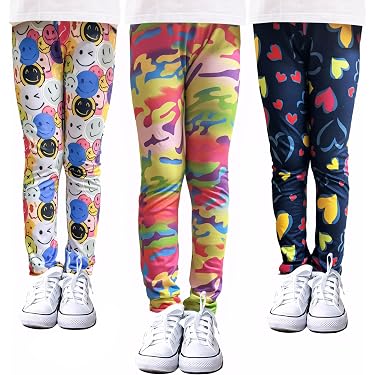 Legging De Sport Fille - Couleur Unie, Taille 2 (3-12 Ans) - Coton élastique Pour Yoga, Gym, Quotidien - 12