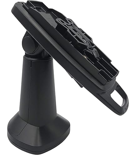 Ingenico Lane 3000/5000/7000/8000 Payment Terminal Stand - Low Profile Swivel Tilt Metal Base With Square Plate