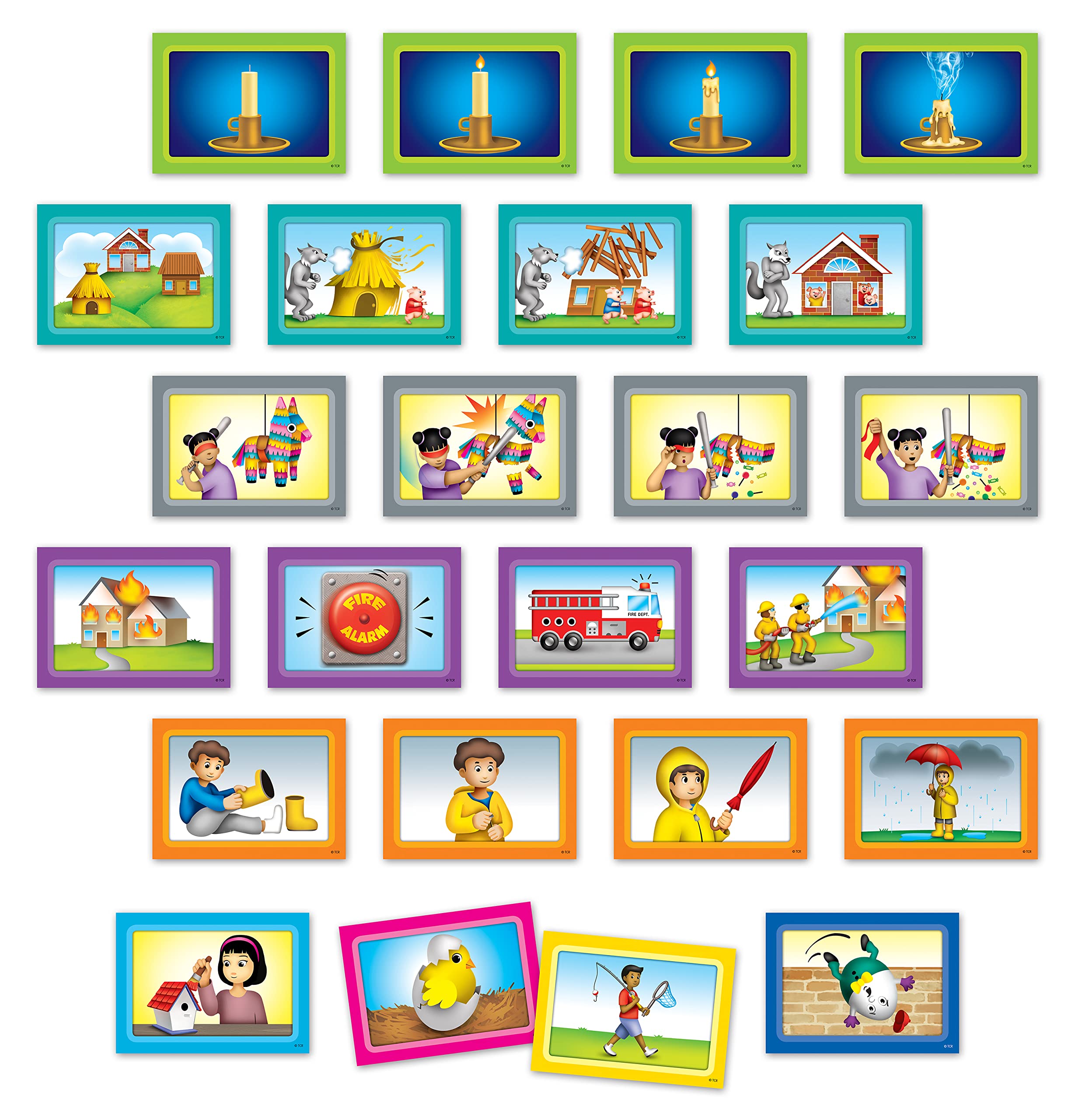 Teacher Created Resources 4-Scene Sequencing Pocket Chart Cards (TCR20848)