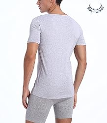 Comfneat Men's 3-Pack Undershirts Stretchy Cotton