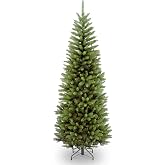 National Tree Company 6ft Unlit Kingswood Fir Slim Christmas Tree | 629 Tips, Includes Stand, Artificial, Green