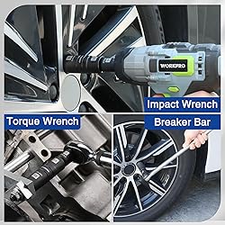 WORKPRO 5PCS Impact Socket Set 1/2" Drive, Lug Nut