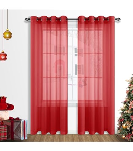Snapklik.co : SpaceDresser Waterproof Outdoor Sheer Curtains For Patio