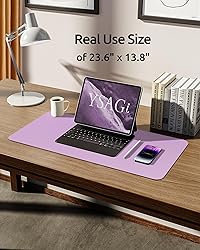 YSAGi Leather Desk Pad Protector, Office Desk