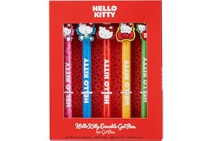Get Trend Hello Kitty 5pcs Erasable Gel Ink Pens Cute Writing Pens for Kids Fun Stationery Set Kawaii Journaling Supplies Gift Set Cool Pen Gifts for Kids (Hello Kitty)