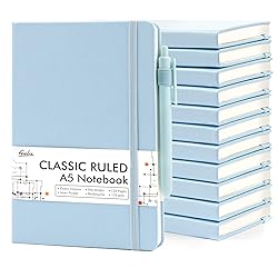 feela 12 Pack Notebooks Journals Bulk, Hardcover