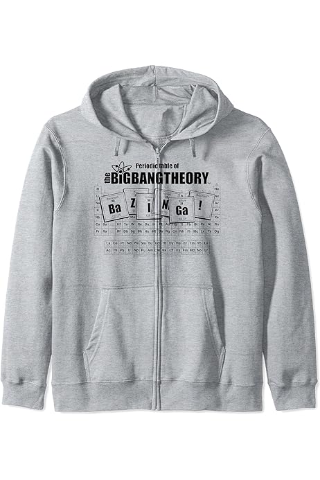 Amazon.com: The Big Bang Theory Periodic Table Zip Hoodie 