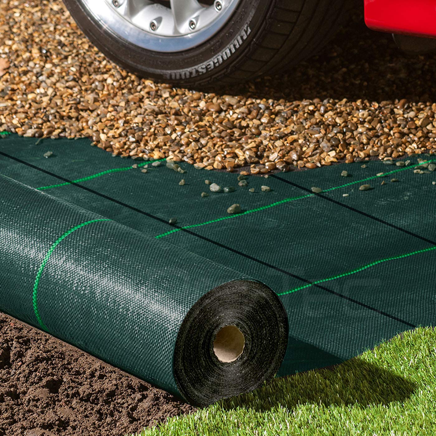 ProTec 130gsm Commercial Grade Super Heavy Duty 1,2,3,4,5m Wide Weed Control Fabric Garden