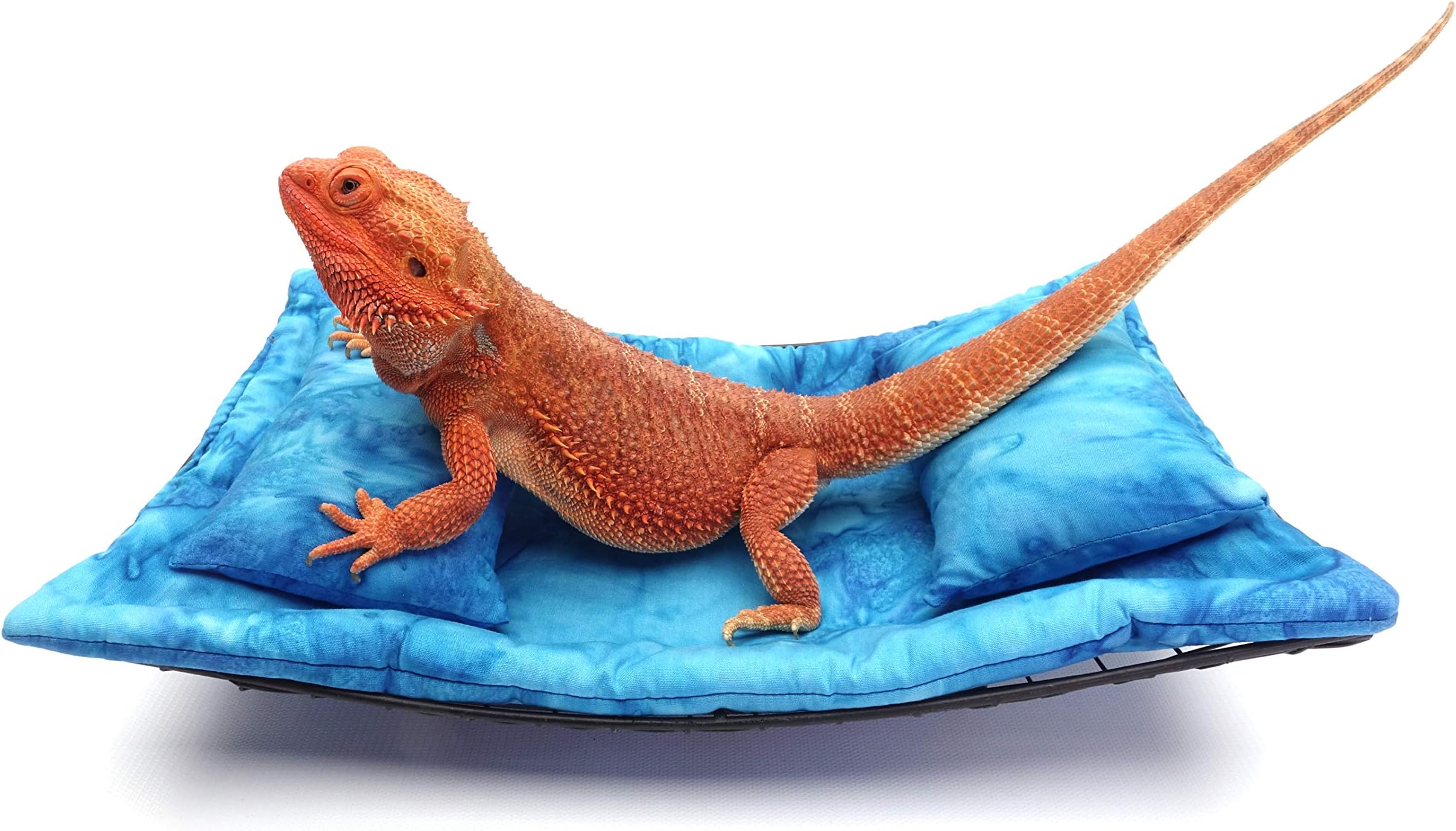Chaise Lounge for Bearded Dragons, Blue Heaven Batik Fabric