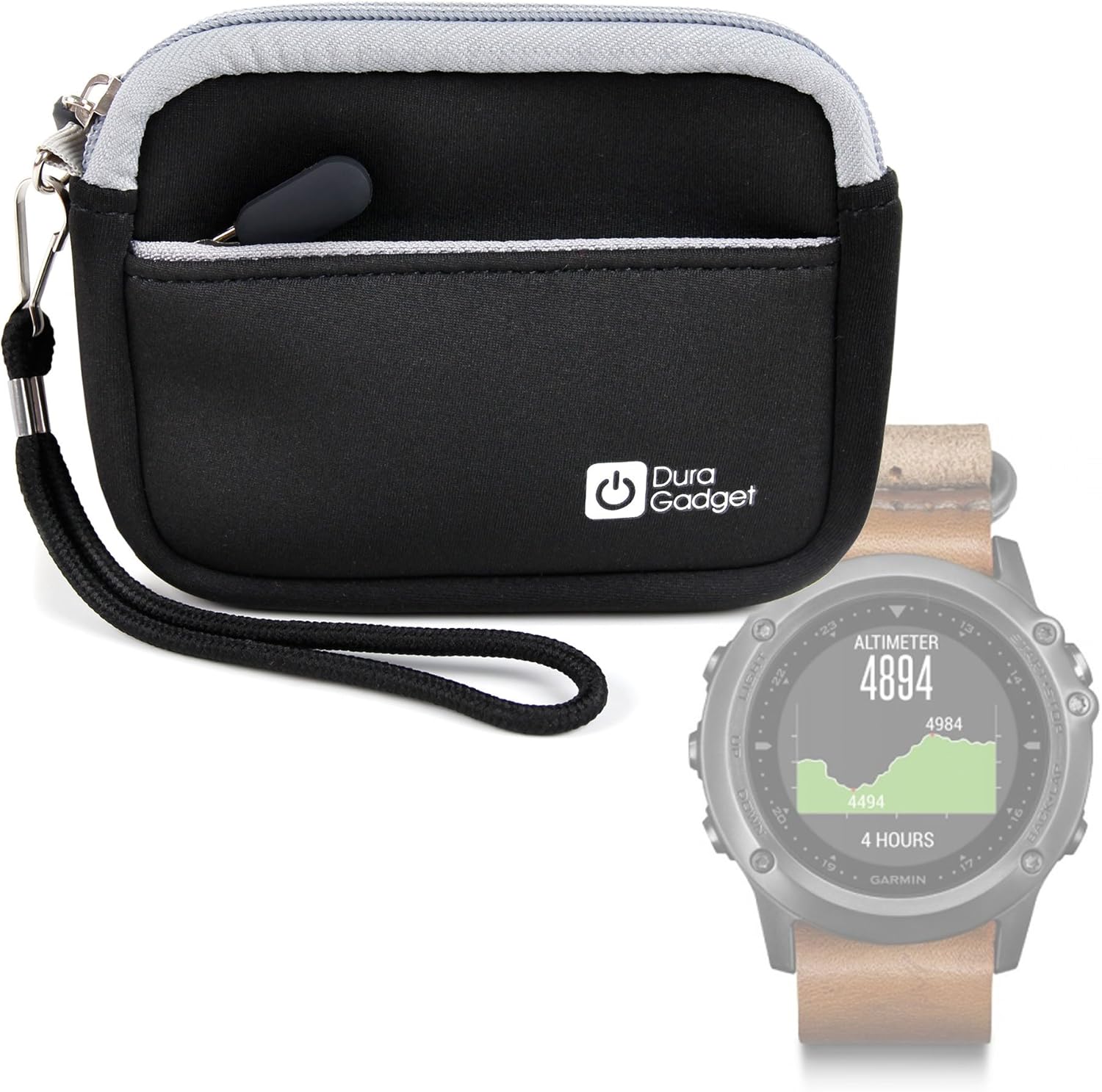 DURAGADGET Estuche De Neopreno Negro para Smartwatch Garmin ...