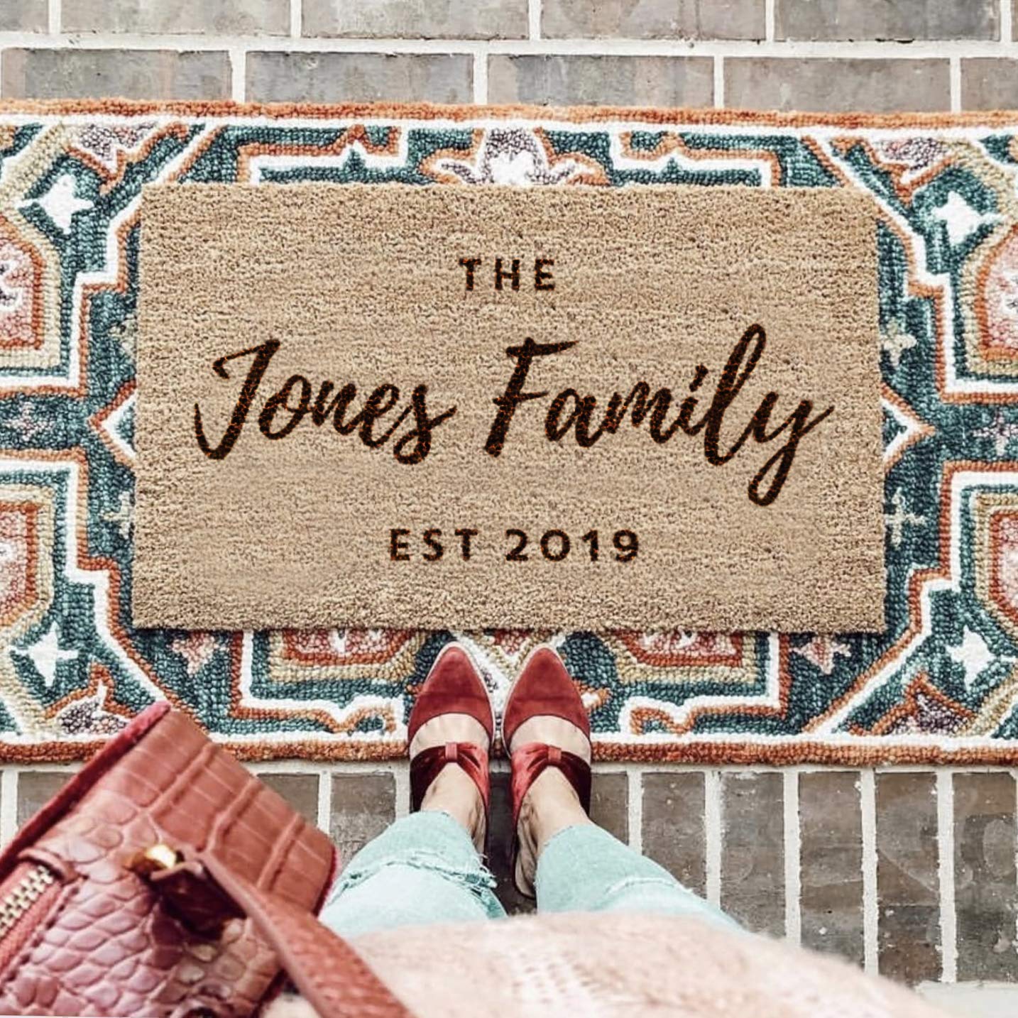 Personalised Family Doormat Amazon.co.uk Handmade