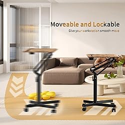 JOY worker Mobile Standing Desk, 28 inch Small