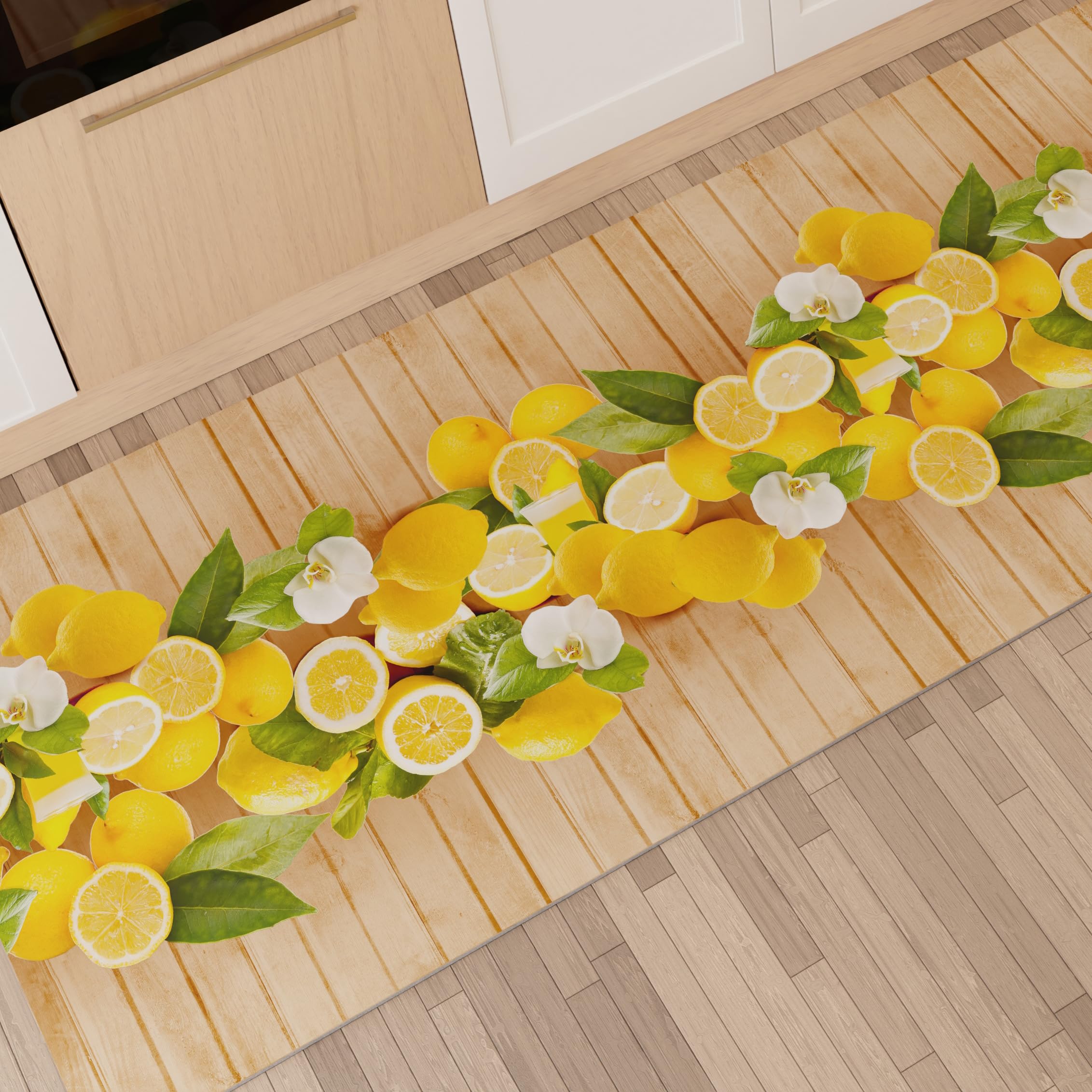 Tappeto Cucina Digitale Rug Kitchen Rug Runner Kitchen Lemon 52x340 cm