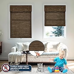 Pasoun Cordless Roman Shades for Windows, Window