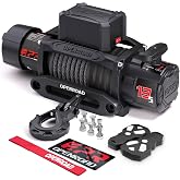 OPENROAD 13500 lb Recovery Winch with Synthetic Rope and 2 Wireless Remotes - IP68 Waterproof 12V Electric Winch for Jeep, SUV, Truck &amp; Trailer - Panther Series 3S