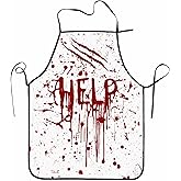 Yileewmo Halloween Aprons for Women Men, Funny Baking Apron Adjustable, Baking Gifts for Bakers Women Friends