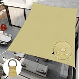 RICHIE Sun Shade Sail Square 3.6m x 3.6m Waterproof 98% UV Block