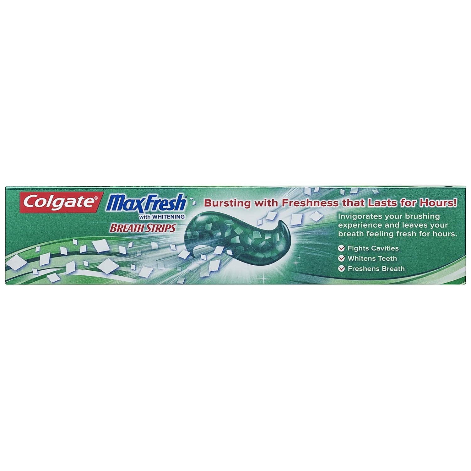 Colgate Max Fresh Whitening Toothpaste with Breath Strips, Clean Mint - 6 ounce (4 Pack) : Beauty